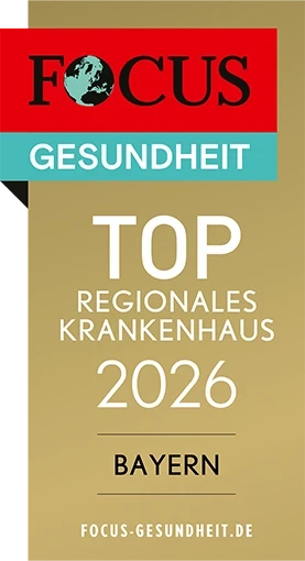 Top regionales Krankenhaus 2026 Bayern – Focus Gesundheit Auszeichnung Auszeichnung Top regionales Krankenhaus 2026 in Bayern von Focus Gesundheit